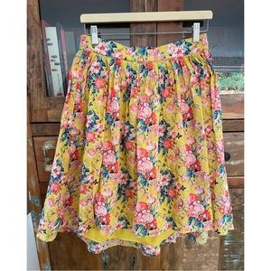 J. Crew Liberty Cotton Floral Skirt